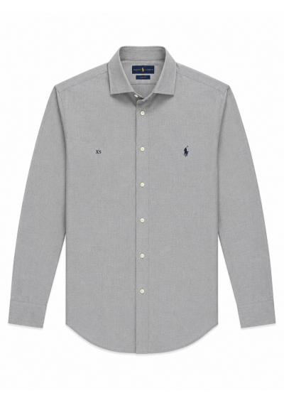 Ralph Lauren Klasyczna szara koszula męska