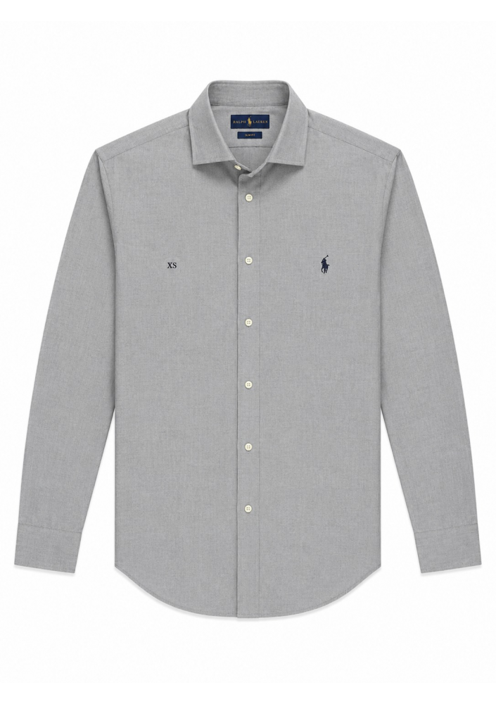 Ralph Lauren Klasyczna szara koszula męska