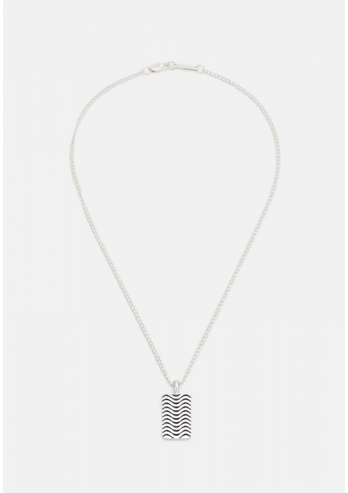 Icon Brand łańcuszek z zawieszką w kolorze jasnego srebra