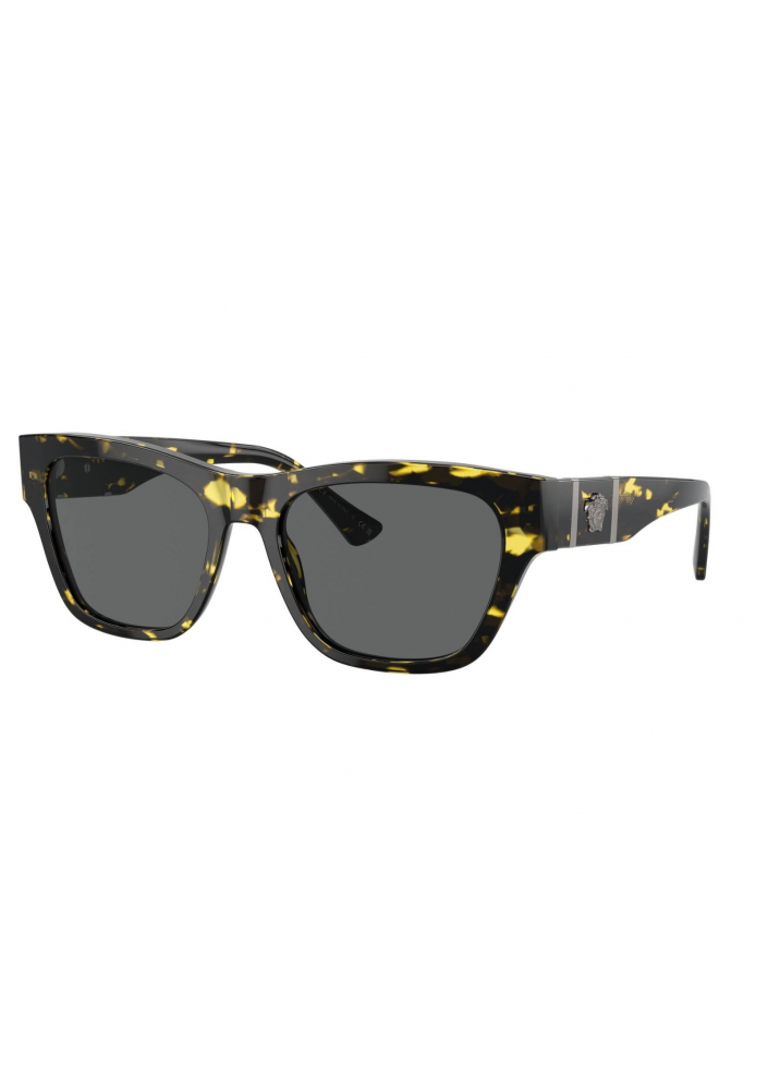 Versace Stylowe Okulary Przeciwsłoneczne – Żółta Panterka / Havanna