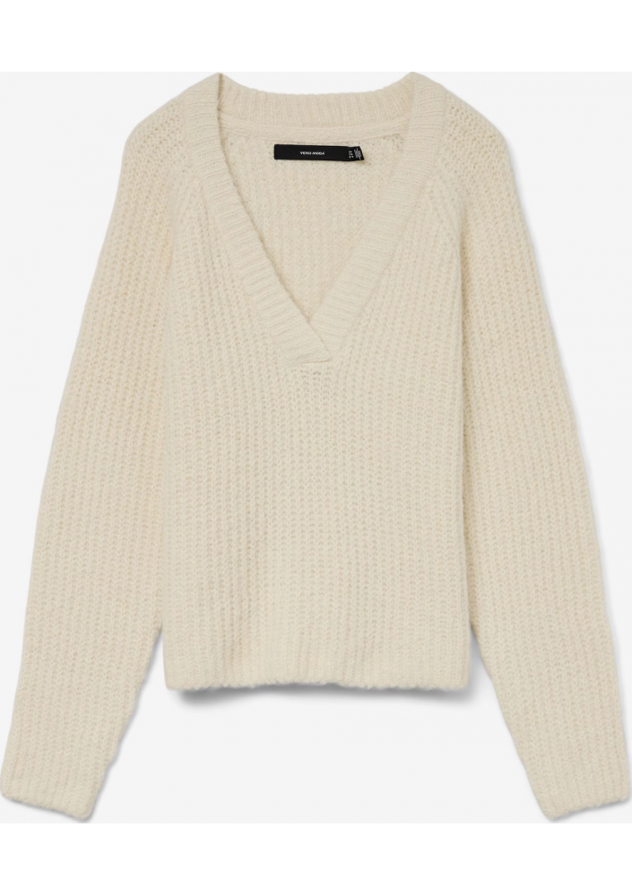 VERO MODA Sweter 'VMNOVAH' w kolorze Kremowy