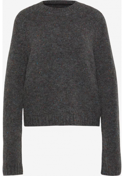 Vero Moda sweter 'VMINGRID' w kolorze ciemnoszarym