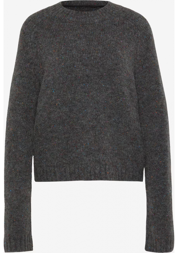 Vero Moda sweter 'VMINGRID' w kolorze ciemnoszarym