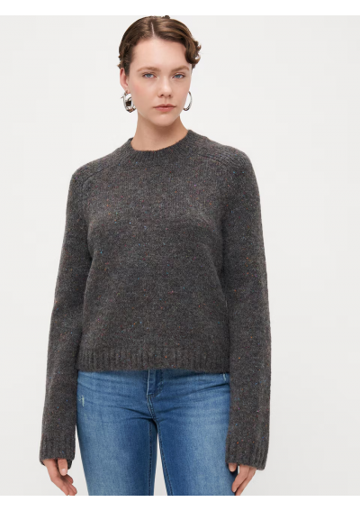 Vero Moda sweter 'VMINGRID' w kolorze ciemnoszarym