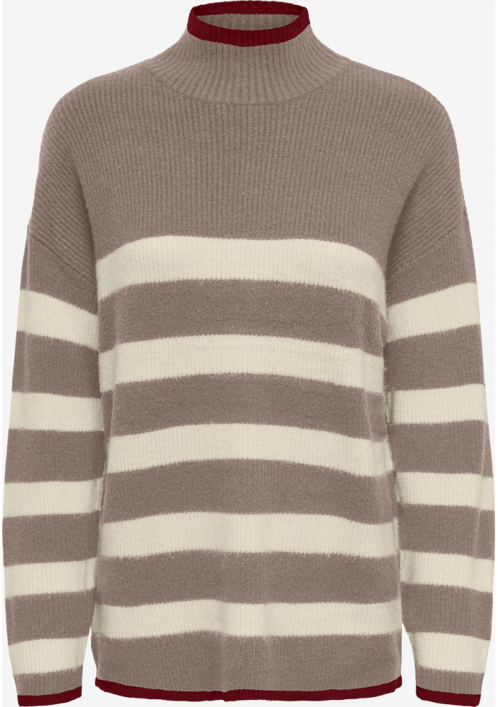 ONLY Sweter 'ONLKATIA' w kolorze Brązowy, Jasnobrązowy