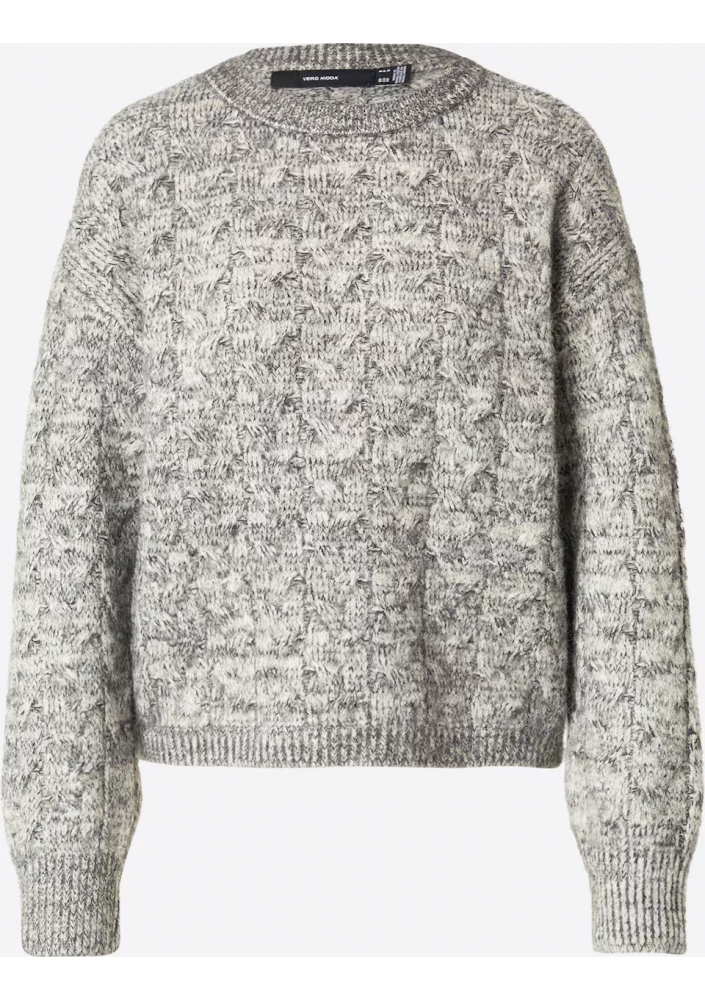VERO MODA Sweter 'VMIDA' w kolorze Nakrapiany Szary