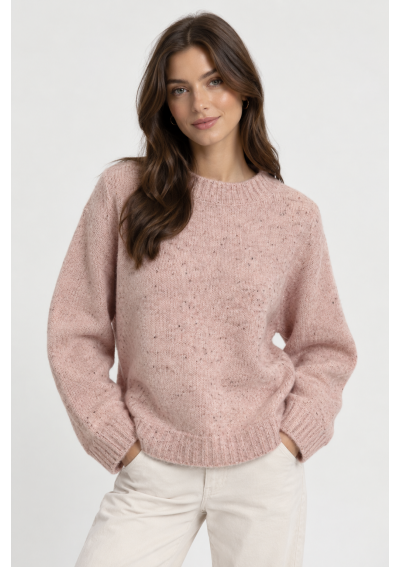 VERO MODA Sweter 'VMIngrid' w kolorze Nakrapiany Róż