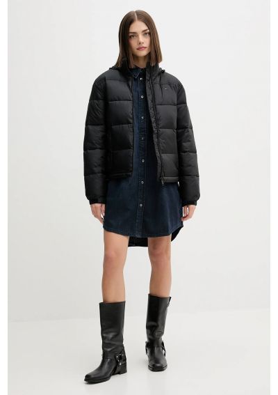 Tommy Jeans Kurtka kolor czarny zimowa DW0DW21619