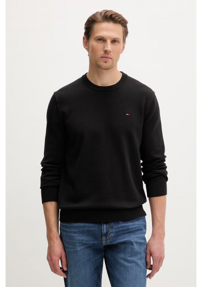 Tommy Jeans Sweter męski bawełniany czarny DM0DM22853