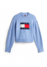 Tommy Jeans Flag Mélange DW0DW21782 sweter niebieski
