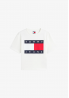 Tommy Jeans - T-shirt z nadrukiem ecru