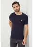 Guess T-shirt męski kolor granatowy gładki M2YI24 J1314