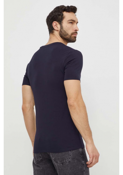 Guess T-shirt męski kolor granatowy gładki M2YI24 J1314
