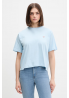 Guess Jeans T-shirt damski bawełniany niebieski W4YI05 K8HM0