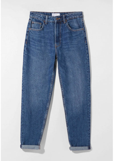 Bershka Jeansy Relaxed Fit blue