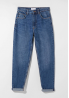 Bershka Jeansy Relaxed Fit blue