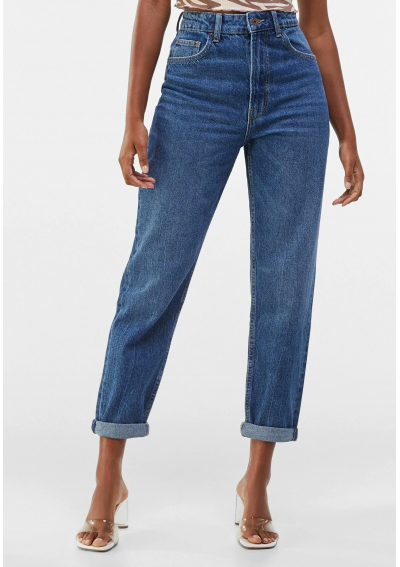 Bershka Jeansy Relaxed Fit blue