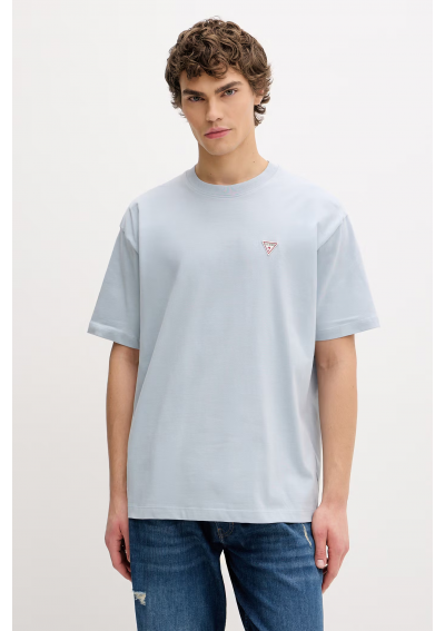 Guess Jeans T-shirt męski bawełniany niebieski M4YI46 K8FQ4