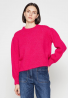 Mango Damski sweter dzianinowy– intensywny róż / fuksja