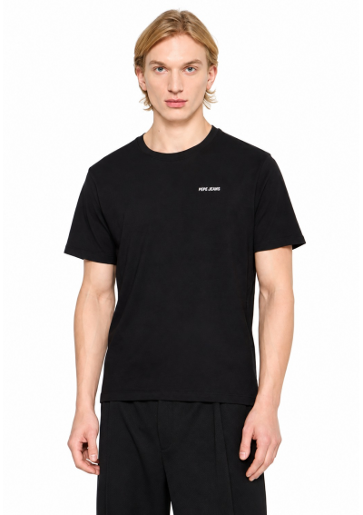 Pepe Jeans London Męski Czarny T-shirt