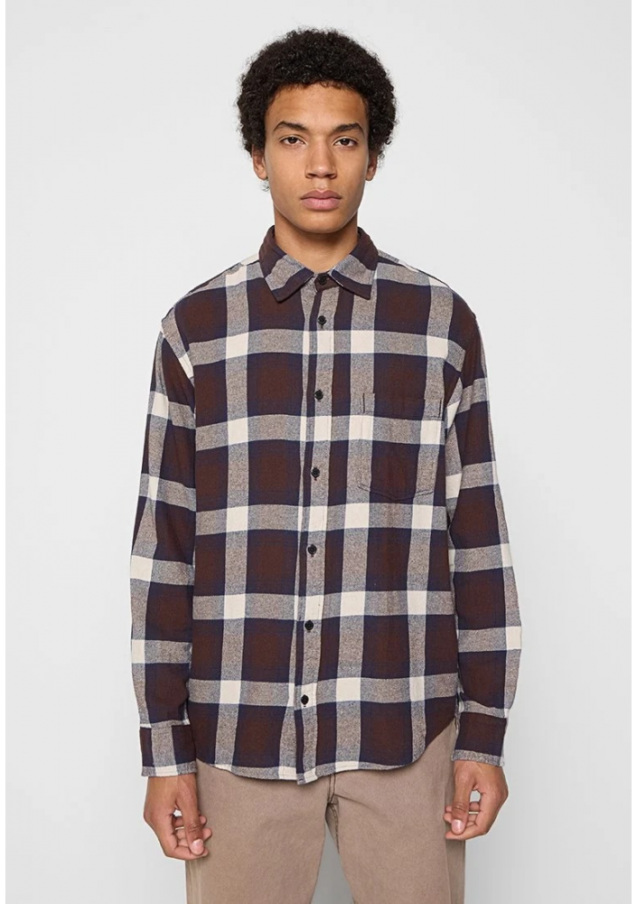 Jack & Jones Męska Koszula Flanelowa w Dużą Kratę