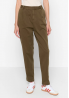 GAS Damskie spodnie materiałowe typu chinos / jogger w kolorze oliwkowym / khaki