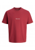 Jack & Jones T-Shirt Norrebro 12282892 Czerwony Relaxed Fit