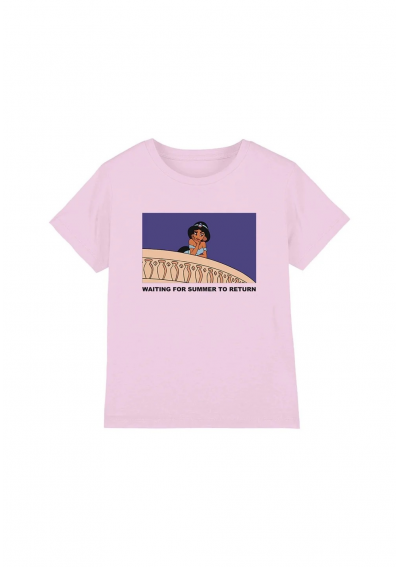 DISNEY T-shirt dziecięcy z nadrukiem – Księżniczka Dżasmina "Waiting for Summer to Return"