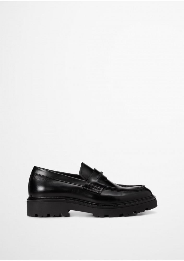 Marc O'Polo Shoes Skórzane mokasyny "Phil" w kolorze czarnym