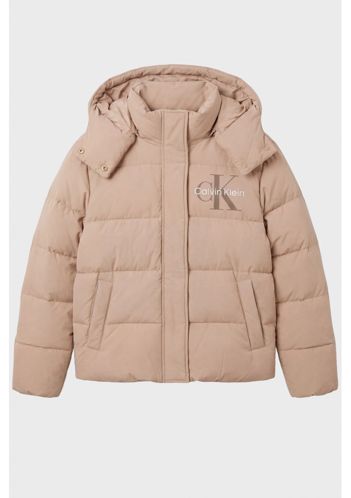 Calvin Klein Jeans Kurtka zimowa/MATTE MW MONOLOGO SHORT PUFFER