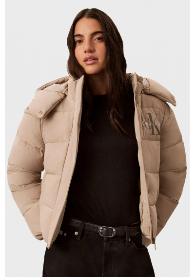 Calvin Klein Jeans Kurtka zimowa/MATTE MW MONOLOGO SHORT PUFFER