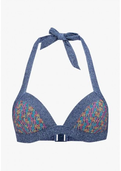 Esprit SAN FRANCISCO BEACH TRIANGLE PADDED - Góra od bikini - dark blue rozm 40