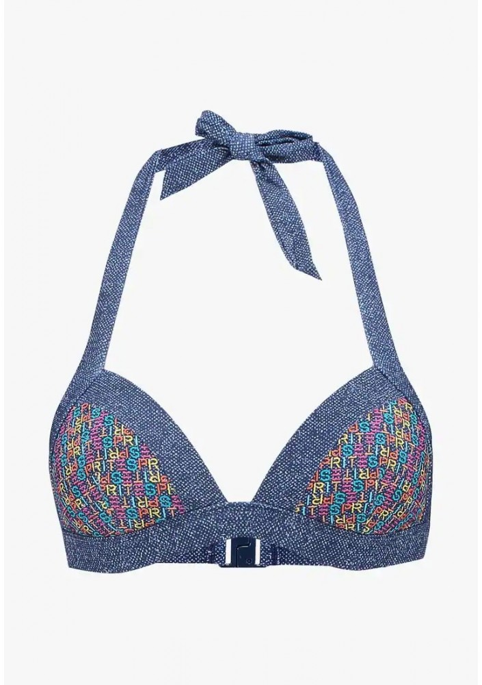 Esprit SAN FRANCISCO BEACH TRIANGLE PADDED - Góra od bikini - dark blue rozm 40