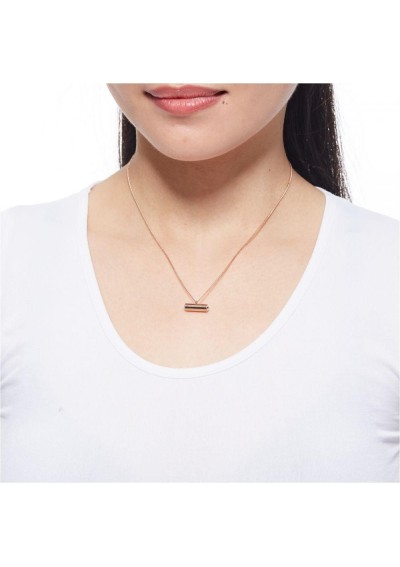 Pilgrim Naszyjnik: Emma: Różowe złoto: Kryształ