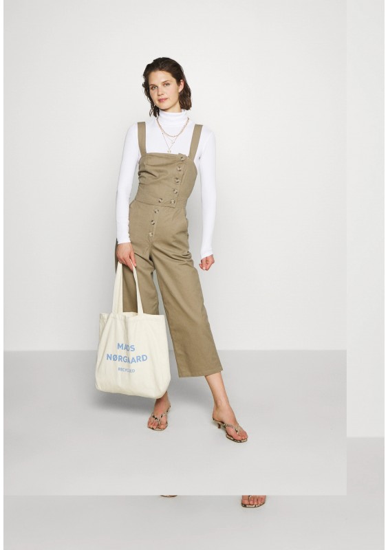 Who What Wear THE CROSS BACK DUNGAREE - Ogrodniczki - light tobacco