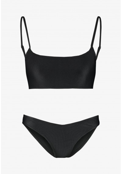 Cotton On Body SCOOP CROP SET - Bikini - black